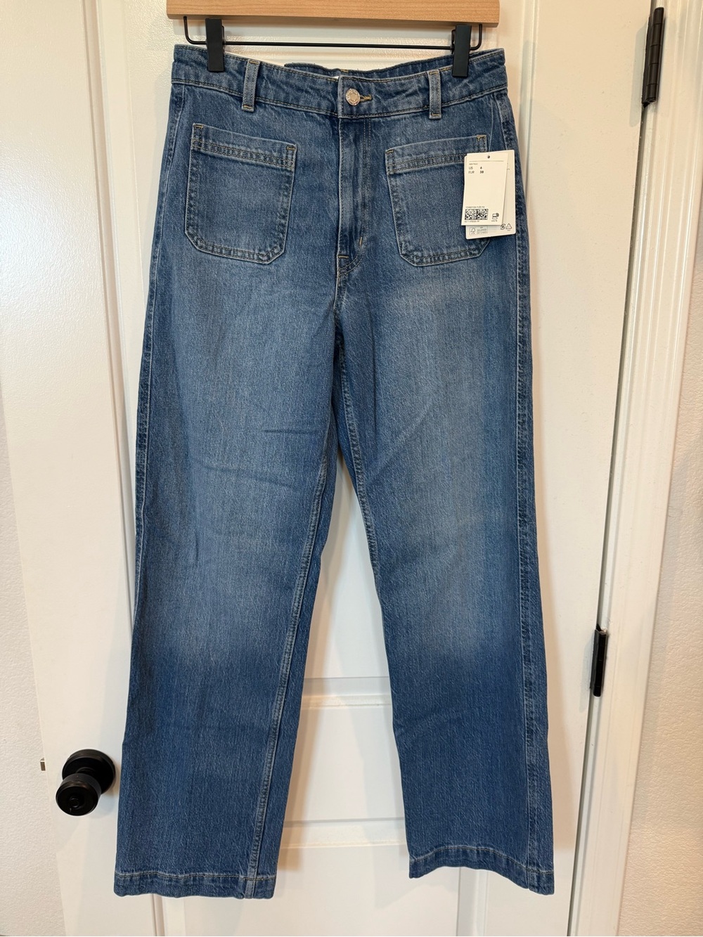 NWT H&M Wide-Leg High Waist Jeans Size 6
